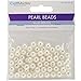 Multicraft Imports Pearl Beads (80 Pack), 8mm, Ivory