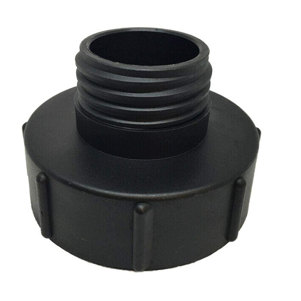 TOP-VIGOR IBC Tank Adapter Plastic Hose Tap Connector S100 x 8 to S60 x 6 Coarse Threaded Cap Water Tip Tap Adapter for IBC Ton Valve