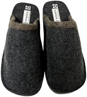 MOJOPANDA Winter and Summer Grey Flat Slip-On Design with Soft Warm Woolen Sole,Indoor Slippers for Women