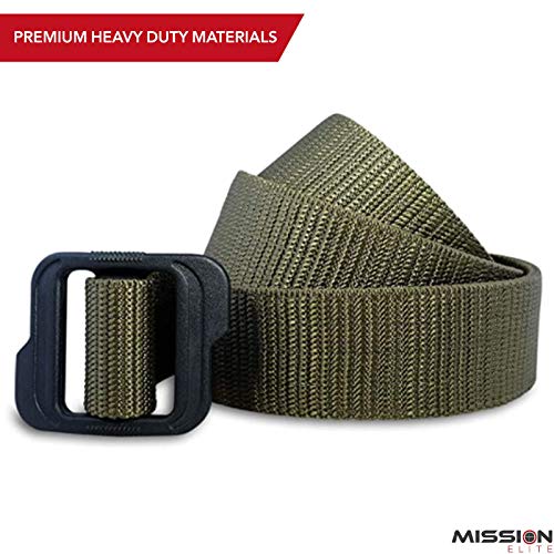 MISSION ELITE Tactical Belt 1.5inch Nylon Gun Belts for Men 2Ply