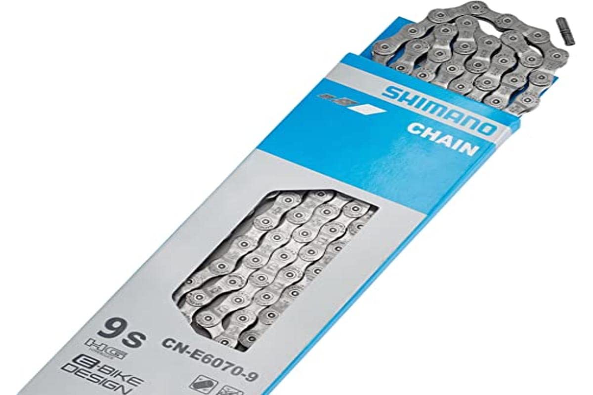 SHIMANO Unisex Adult Cadena 126 Elabones Bicycle Chains, Multi-Colour, One Size