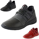alpine swiss Josef Men Tennis Shoes Low Top Sneakers Flex Strap Mesh Knit Collar