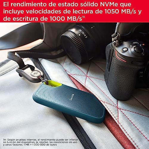 2TB Extreme SSD portátil, USB-C, Memoria de estado sólido NVMe externa, hasta 1050 MB/s, Clasificación IP65 de resistencia al agua y al polvo - Monterey