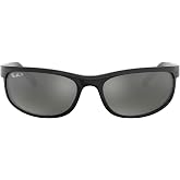 Ray-Ban RB2027 Predator 2 Rectangle Sunglasses for Men for Women | In Dark Havana &amp; Black. Flexible nylon frame.