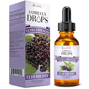 Elderberry Drops for Adults & Kids - Sambucus Drops - Healthy Immune Support Supplement - with Vitamin C & Zinc - Immunity Booster - Natural Cold & Allergy Relief