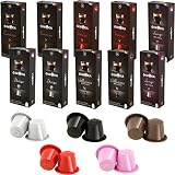 Gimoka 100 pack Coffee Capsule Compatible with the Nespresso OriginaLine Machine Variety pack
