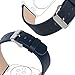 for Apple Watch Band38mm Series 1 Series 2 Series 3,TOROTOP Luxury Navy Genuine Leather Watch Band Strap Replacement Wrist Band with Adapter Clasp for 38mm Apple Watch(38mm-Navy)