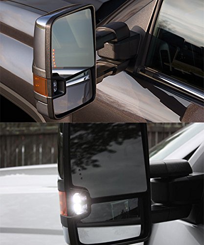 ModifyStreet Power Side Towing Mirrors with Turn Signal and Heated Defrost and Clearance Light for 07-13 Chevy Silverado Avalanche Tahoe Yukon/XL/Denali Suburban or GMC Sierra- 1 Pair included - Thumbnail 6