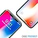 FlexGear iPhone X XS Glass Screen Protector [Coverage Plus] Premium Clear, Tempered, Designed for iPhone X/XS (4-Pack)