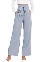 GUOLEZEEV High Waisted Wide Leg Trousers Dress