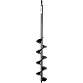 Power Planter Extended Length Garden Auger Drill Bit, 3" x 24" with 1/2" Non-Slip Hex Drive, Auger Drill Bit for Planting Bulbs and Potted Plants, Garden Digging Tool for Dirt, Clay, Soil and Sand