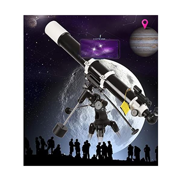 WERCHW Teleskop for Kinder & Anfänger Astronomisches Refraktor-Teleskop-tragbares Reise-Teleskop for Erwachsene voll… – Bild 5