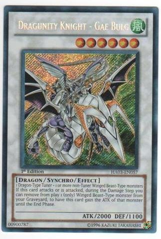 Yu-Gi-Oh! - Dragunity Knight - Gae Bulg (HA03-EN057) - Hidden Arsenal 3 - Unlimited Edition - Secret Rare