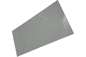 Ulanlan Classic Baseplate 17.5"x8.8" for Building Bricks 100% Compatible with All Major Brands, Square 56x28 Landscape for Op