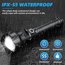 Alifa Tactical Flashlights High Lumens, 150000 High