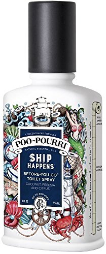 Poo-Pourri Before-You-Go Toilet Spray 8-Ounce Bottle, Ship Happens