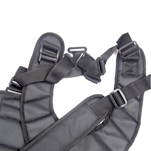 Hanperal Black Comfort Strap Double shoulder,Trimmer Shoulder Strap for Brushcutters / Trimmers / Strimmer Harness, Garden Brush Cutter Lawn Mower Nylon Belt - Thumbnail 3