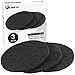 LINKYO Activated Carbon Compost Bin Filter Refill Pack - Set of 3 Odor Absorbing Charcoal Filters (7.25
