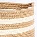 HUNIIHOME Jute Cotton Rope Basket with Handles - 11 x 11 Inch Woven Storage Basket & Organizer for Blankets, Toys, Laundry, Baby Nursery, Living Room, Bin