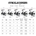 KastKing Megatron Spinning Reel, Freshwater and Saltwater Spinning Fishing Reel, Rigid Aluminum Frame 7+1 Double-Shielded Stainless-Steel BB, Over 30 lbs. Carbon Drag, CNC Aluminum Spool & Handle