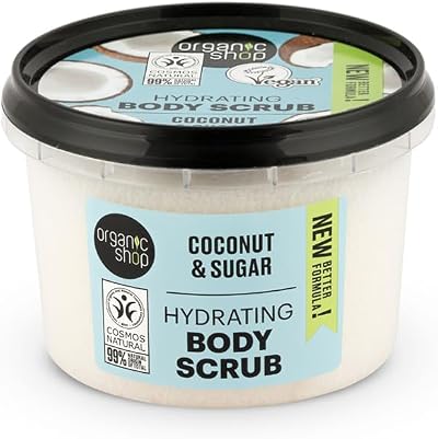 Organic Shop 250ml Body Scrub Hydrating Coconut