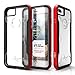 Zizo Shock Series Compatible with iPhone 8 Plus case Military Grade Drop Tested with Tempered Glass Screen Protector iPhone 7 Plus case RED