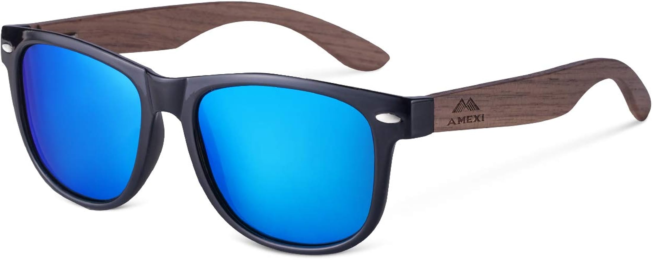 Amexi Polarized Sunglasses for Men and Women, Wooden Sunglasses, UV 400