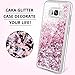 Galaxy S8 Case, Caka Galaxy S8 Glitter Case Luxury Fashion Bling Flowing Liquid Floating Sparkle Glitter Soft TPU Case for Samsung Galaxy S8 (Rose Gold)