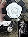 Follicomfy Camellia Pearl Flower Car Key Chain Bag Bowknot Car Smart Keyring Wallet and Auto Remote Key Fob,White Flower
