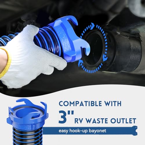 DUMPMAN RV Sewer Hose Kit, 2 * 10 Ft Sewage Hose photo 9