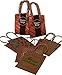 Christmas Holiday Kraft Gift Bags, foil red Green Silver and Blue hot-Stamp Designs,Strong Matching Raffia Handle 24 Small Bags in Assorted Christmas Prints, Christmas Goody Bags Xmas Gift Bags