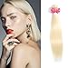 613 Blonde Unprocessed Brazilian Silk Straight Virgin Hair Bundles MS LOVE 8A High Quality Honey Blonde 100% Human Hair Extensions(1 Bundle 10Inch)