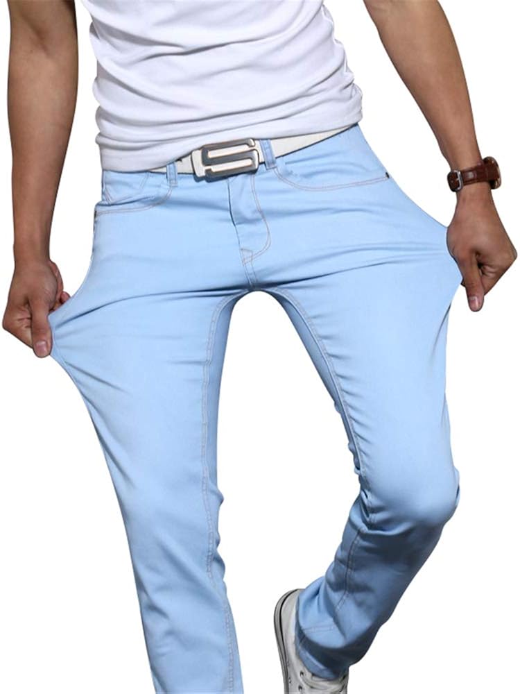 white stretch skinny jeans mens