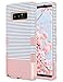 ULAK Galaxy Note 8 Case, Soft Silicone Bumper Anti Slip Dust Scratch Shock Resistance Protective Hard PC Cover for Samsung Galaxy Note 8 (Rose Gold Stripes)