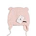 XIAOHAWANG Warm Baby Hat Cute Bear Toddler Earflap Beanie for Fall Winter (2-3 Years, A-Pink)