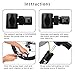 Mini Bike Pump with Multi Function Bike Repair Tools Kit, Alloy Bicycle Tire Pump Fits Presta & Schrader Valve, 100 PSI Mini Portable Cycle Frame Pump for All On & Off Road Tires & Sports Ball