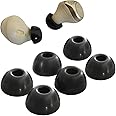 Luckvan Foam Ear Tips for Jabra Elite 75t/ 65t/ Active/ 7 Pro/Elite 3 Memory Foam Tips Jabra Elite Active Earbuds Replacement Fit in Charging Case, Black Medium