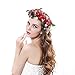 Women handmade Rose Flower Crown with Adjustable Ribbon for Wedding Festivals