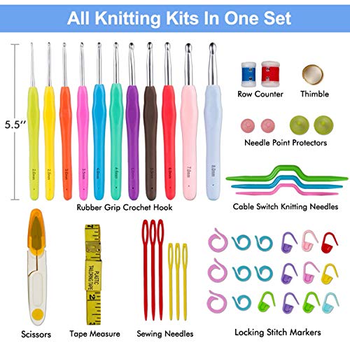 3 BONTIME+Crochet+Hooks+Set+Accessories