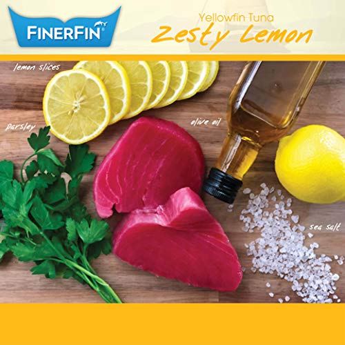 Yellowfin Tuna Can in Organic Olive Oil by FinerFin Zesty Lemon