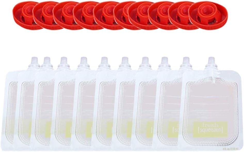 10/20/50PCS Baby Food Maker Baby Food Storage Baby Food Pouches Double Zippers Reusable Food Boxes Easy to Fill & Washable (10 PCS)