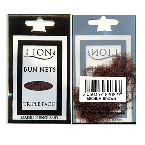 Lion 30 Bun Hair Nets (10 Packets of 3) Dance Ballet Equestrian Sleek Cover
