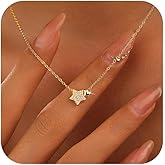 LOVECOM Valentines Gifts S925 Sterling Silver Heart Necklace for Women Dainty 14k Gold Plated CZ Infinity Double Cross Star Pendant Choker Necklaces Trendy Bead Chain Jewelry Gifts for Mom Daughter