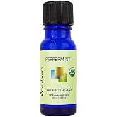 Wyndmere Peppermint Essential Oil &mdash; Certified Organic &mdash; 10ml | Fresh, cool, sharply minty aroma with a bright, invigorating lift. Steam-distilled from USDA Certified Organic French leaves.