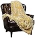 Chanasya Premium Wolf Faux Long Fur Throw Blanket - Soft, Fuzzy Throw Blanket - for Bed or Couch - 50