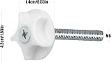 IRYNA 4Pcs Headboard Bolts M8 Fixings Screws Washers Divan Bed view 2