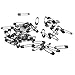 Bezall Small Safety Pins Black Bulk for Clothes Quilting Sewing Trimming Fastening Clothing Tags Jewelry Making, 19mm Metal (1000Pcs)