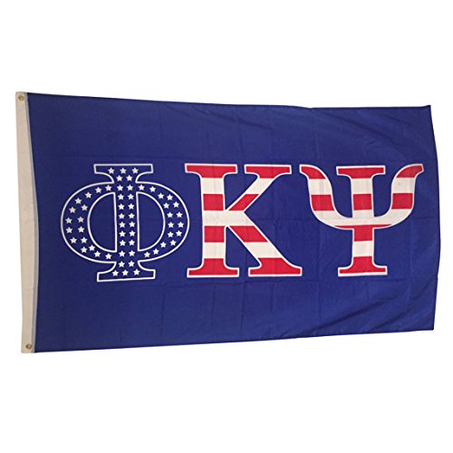Phi Kappa Psi USA Pattern Letter Fraternity Flag Large 3 x 5 Feet