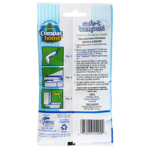 Home & Garden Compac SafeTBumpers Toilet Seat Stabilizers Home