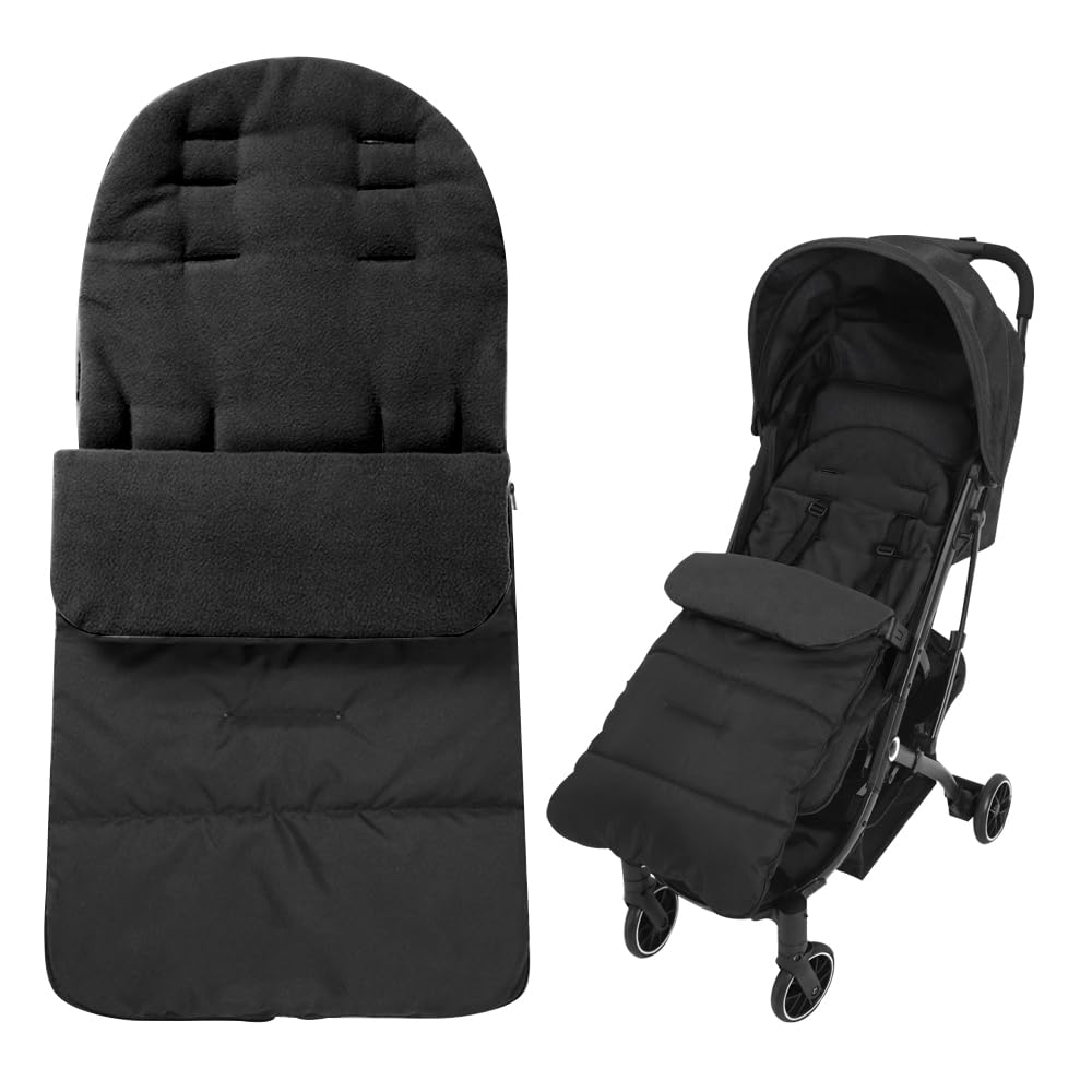 Footmuff for Pushchair Universal, Cosy Toes for Pram, Pushchair & Pram Footmuffs, Universal Cosy Toes Soft Suede Fleece LinedWaterproof and Windproof for Pushchair, Stroller, Buggy, 100cm
